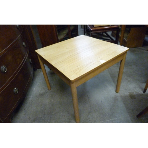 60 - An Ercol Blonde ash square coffee table