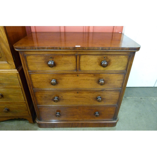 99 - A Victorian mahogany chest of drawers