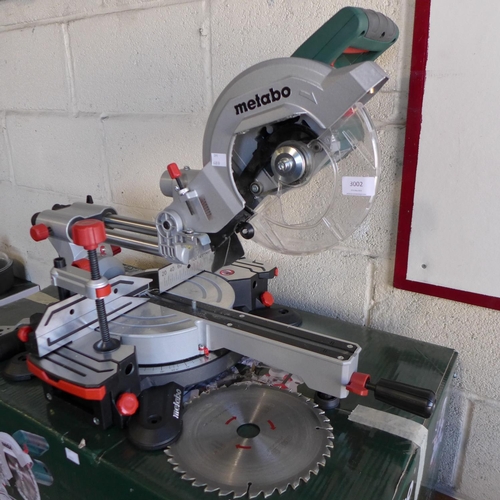 3002 - Metabo Mitre Saw (model:- MET-619260380-KGS216M), original RRP £114.99 + VAT (291-128) * This lot is... 