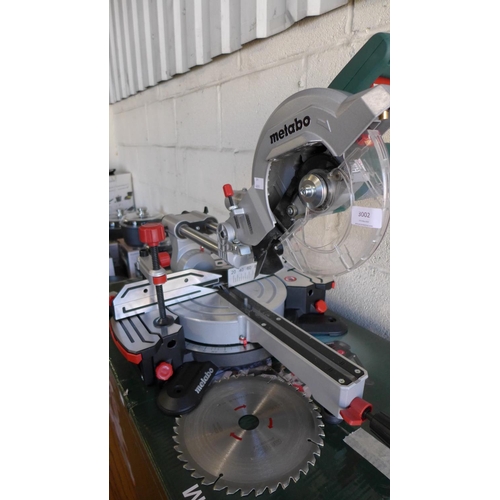 3002 - Metabo Mitre Saw (model:- MET-619260380-KGS216M), original RRP £114.99 + VAT (291-128) * This lot is... 