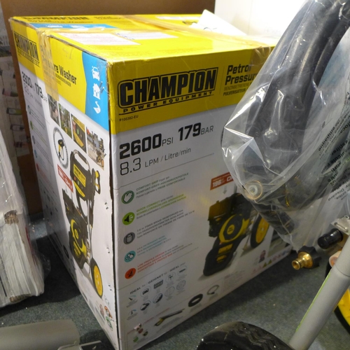 3029 - Champion 2600 PSI Petrol Pressure Washer with Nozzles (model:- 100382), original RRP £299.99 + VAT (... 