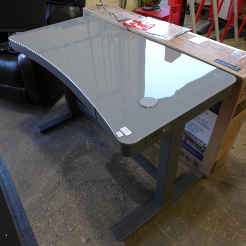 3036 - Prescott Tech Grey Height Adjustable Desk, original RRP £259.99 + VAT (291-172) * This lot is subjec... 