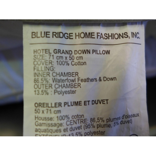 3054 - Three Hotel Grand Down Roll Jumbo Pillows  (292-20,21) * This lot is subject to vat