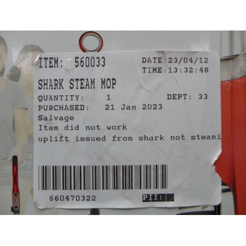 3067 - Shark Steam Mop  - S6003Ukco (292-61 ) * This lot is subject to vat