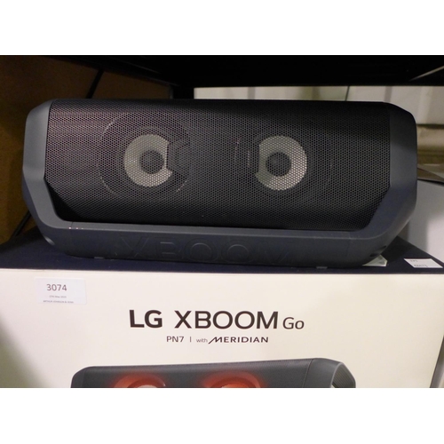 3074 - LG XBoomGo Wireless Speaker (PN7), original RRP £99.99 + VAT (291-61) * This lot is subject to VAT