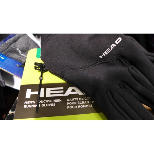 3102 - Qty. of men's & women's Head touch screen running gloves - mixed sizes * this lot is subject to VAT