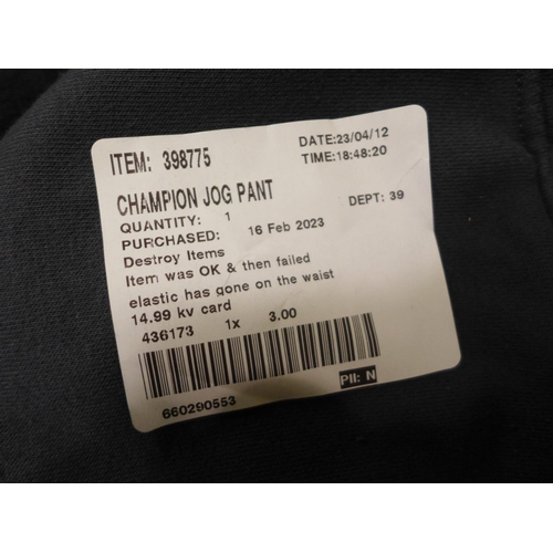 3146 - Qty. of men's Champion grey joggers, mixed sizes * this lot is subject to VAT