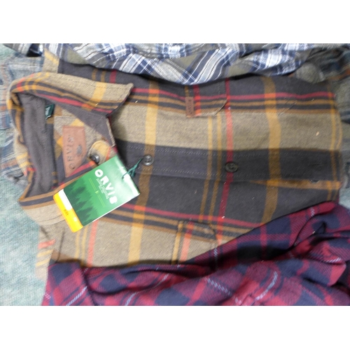 3147 - Assorted men's check shirts - various sizes * this lot is subject to VAT