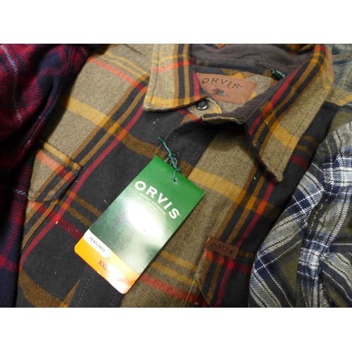 3147 - Assorted men's check shirts - various sizes * this lot is subject to VAT