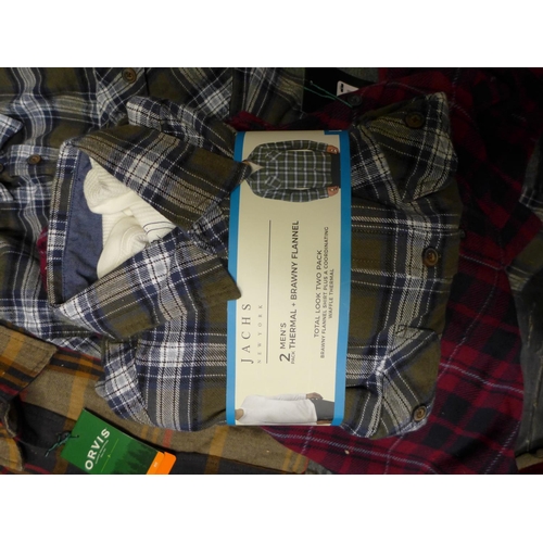 3147 - Assorted men's check shirts - various sizes * this lot is subject to VAT