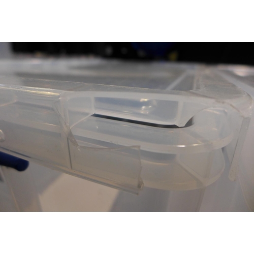 3155 - 2 Really Useful storage boxes (84l capacity each) (Damaged)