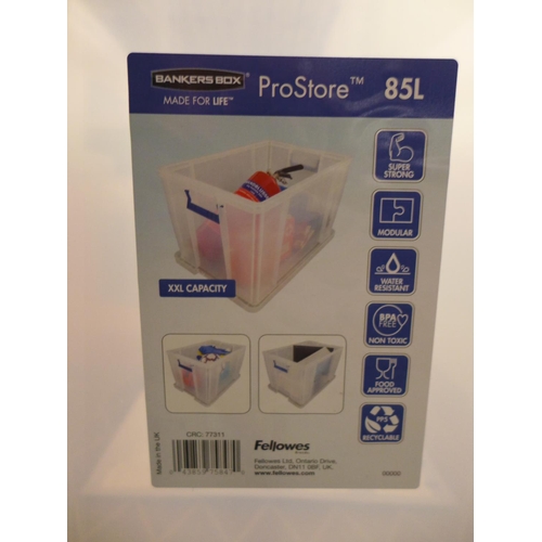 3158 - 2 Pro Store storage boxes (1 x 36l & 1 x 85l capacity)