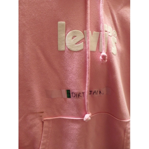 3192 - 2 Women's pink Levi hoodies - both size small * this lot is subject to VAT