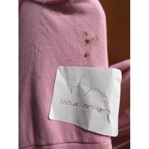 3192 - 2 Women's pink Levi hoodies - both size small * this lot is subject to VAT