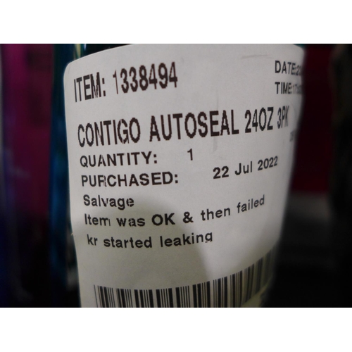 3209 - Contigo Autoseal 24oz Water Bottles and Zulu Kids 16oz Water Bottles (2 Pack) (291-161,166) * This l... 