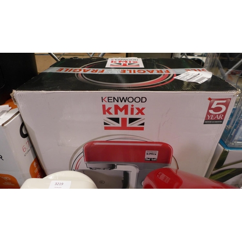 3218 - Kenwood Kmix Red Standmixer (model:- KMX750AR), original RRP £195.83 + VAT (291-28) * This lot is su... 