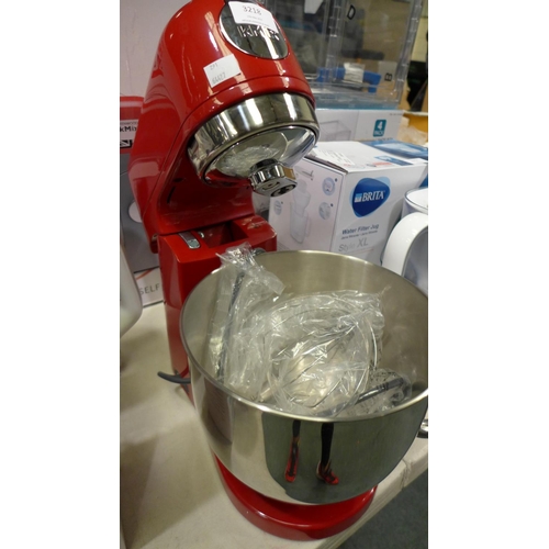 3218 - Kenwood Kmix Red Standmixer (model:- KMX750AR), original RRP £195.83 + VAT (291-28) * This lot is su... 