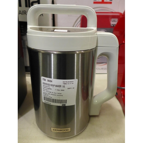 3219 - Kenwood Soup Maker (1.5ltr)  (291-22) * This lot is subject to VAT