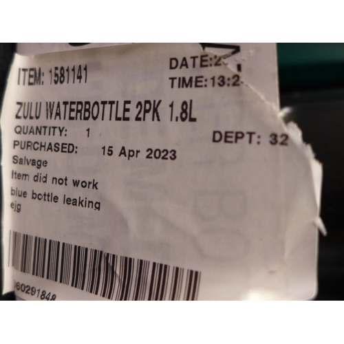 3235 - Two Zulu 1.8l Waterbottles and a Brita Maxtra Jug (291-142) * This lot is subject to VAT