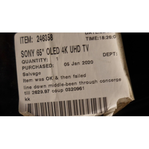 3306 - Six Damaged Tv's, Brands to Include: Sony, Samsung and Hisense (Models: 58A7HQTUK, KD65A1BU, UE75TU7... 