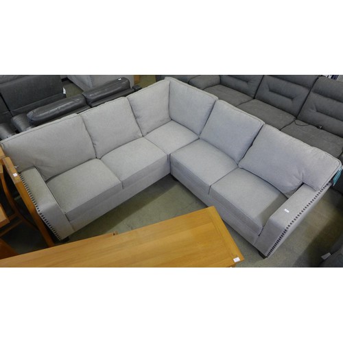 1537 - Ellen Fabric Sectional Large Sofa, original RRP £1166.66 + VAT (4165-27)(H 96.6 x W 245.2/247.7 x D ... 