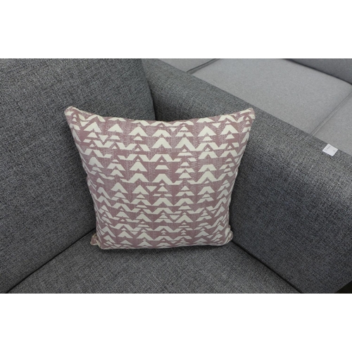 1456 - A grey upholstered armchair