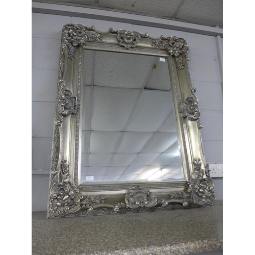 1510 - A silver antique style mirror