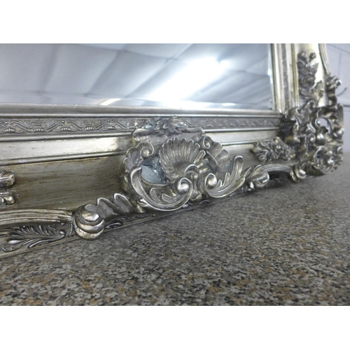 1510 - A silver antique style mirror