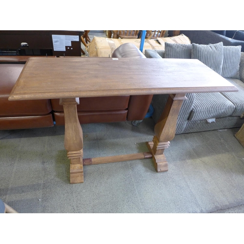 1605 - A hardwood console table * this lot is subject to VAT