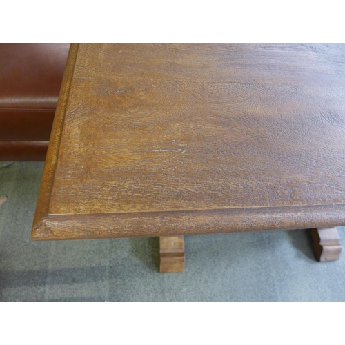 1605 - A hardwood console table * this lot is subject to VAT