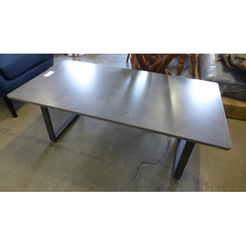 1636 - A stone grey concrete effect coffee table