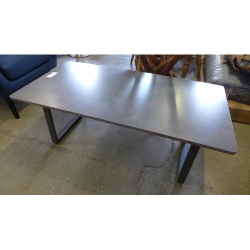 1638 - A stone grey concrete effect coffee table