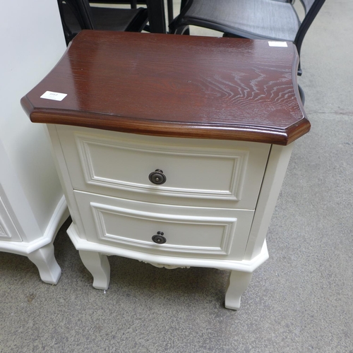 1664 - A five drawer tallboy with contrasting top