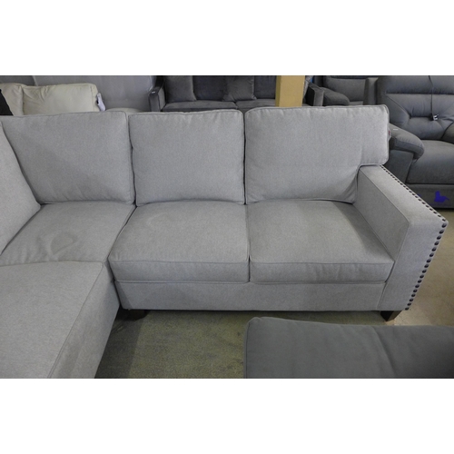 1454 - Ellen Fabric Sectional Large Sofa, original RRP £1166.66 + VAT (4165-28)(H 96.6 x W 245.2/247.7 x D ... 