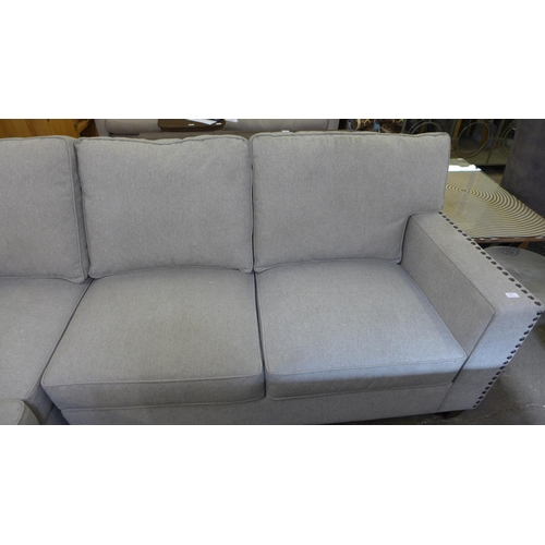 1454 - Ellen Fabric Sectional Large Sofa, original RRP £1166.66 + VAT (4165-28)(H 96.6 x W 245.2/247.7 x D ... 