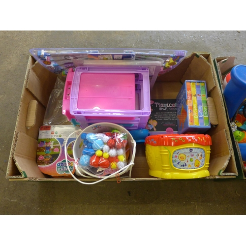 2257 - 2 boxes of children's toys