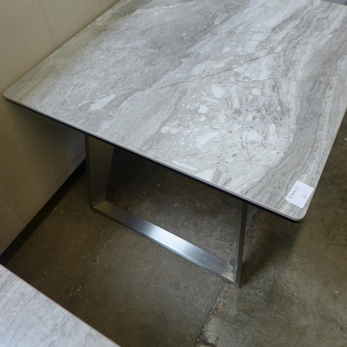 1500 - A Morada marble top lamp table  *This lot is subject to VAT