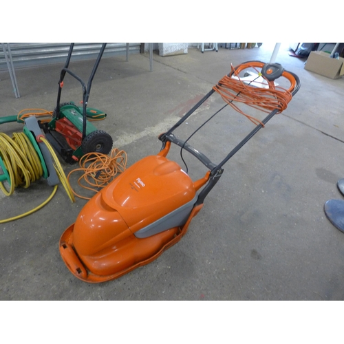 2235 - Flymo Hover Comapct 300 with strimmer, Hozelock hose pipe & Qualcast push mower