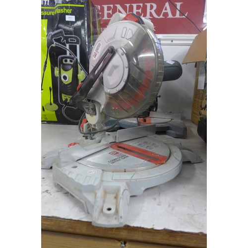 2004 - Pro Performance 1400w, 210mm compound mitre saw and Workzone 24v cordless combi drill with charger