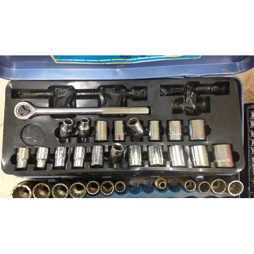 2011 - 3 Socket sets; Elora & 2 others with a large spanner