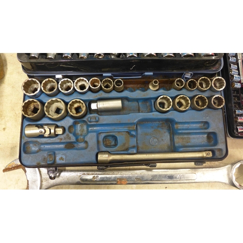 2011 - 3 Socket sets; Elora & 2 others with a large spanner