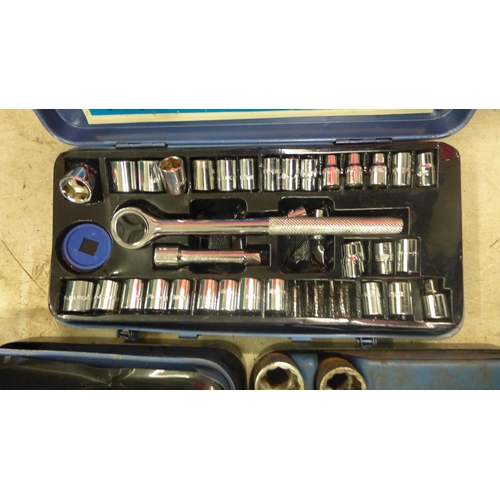 2011 - 3 Socket sets; Elora & 2 others with a large spanner