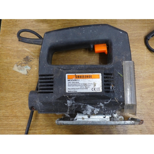 2024 - Bosch angle grinder (GWS23-230), Ralley orbital sander, Challenge jigsaw, Exact EC310-GL & Black & D... 