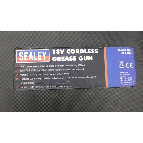 2030 - Sealey cordless grease gun