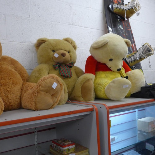 2107 - Teddy bears x 3 approx 3ft each