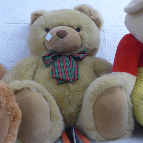 2107 - Teddy bears x 3 approx 3ft each