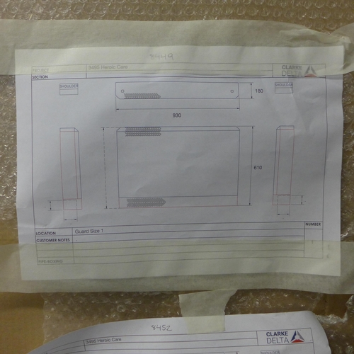 2161 - 4 Metal radiator covers in various sizes