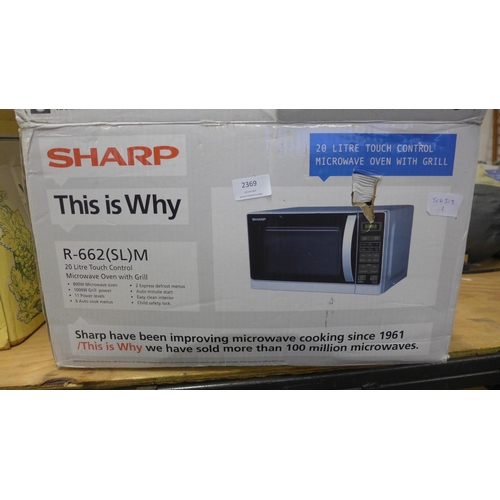 2369 - Sharp microwave R-662 (SL)M oven with grill