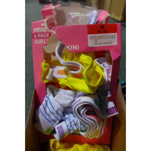 3008 - Children's Puma underwear - mixed sizes - both boys and girls * this lot is subject to VAT