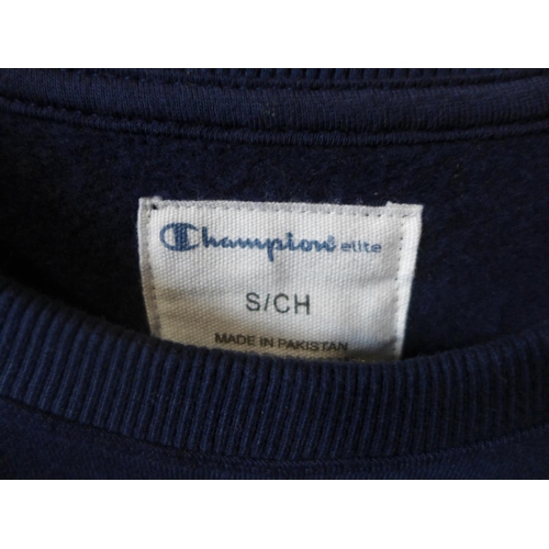 3051 - 2 Men's blue sweatshirts - Champion (S) and Puma (M) * this lot is subject to VAT